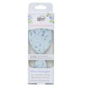 LoveShackFancy x Wet Brush Mini Detangler Hair Brush English Ivy Blue